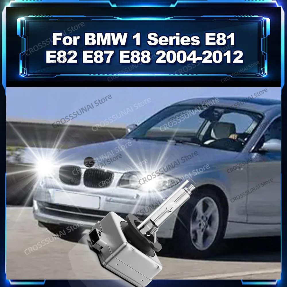 BMW 1시리즈 E81 E82 E87 E88 2004-2012 고휘도 제논 헤드라이트 전구 2개