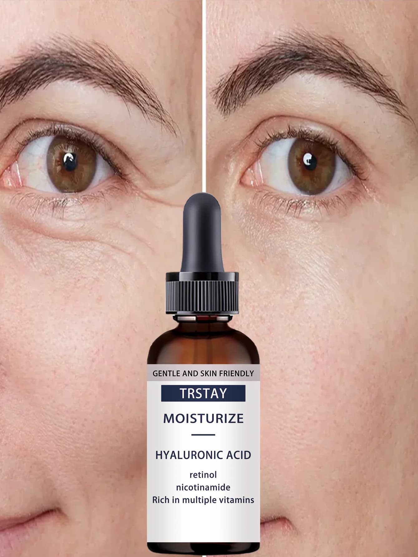 Moisturizing Anti Wrinkle Eye Cream Hydrating Formula Reduces Fine Lines Puffiness Dark Circles for Youthful Look Visible Result