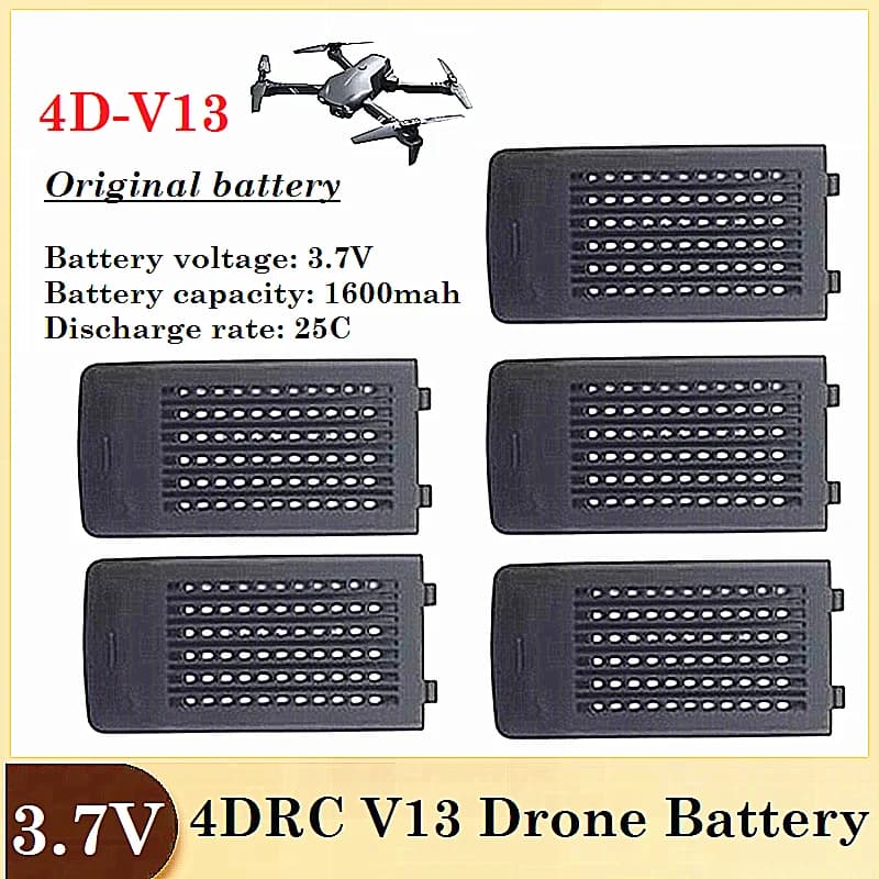 4DRC V13 미니 드론 배터리 3.7V 1600mAh 쿼드콥터 교체 부품