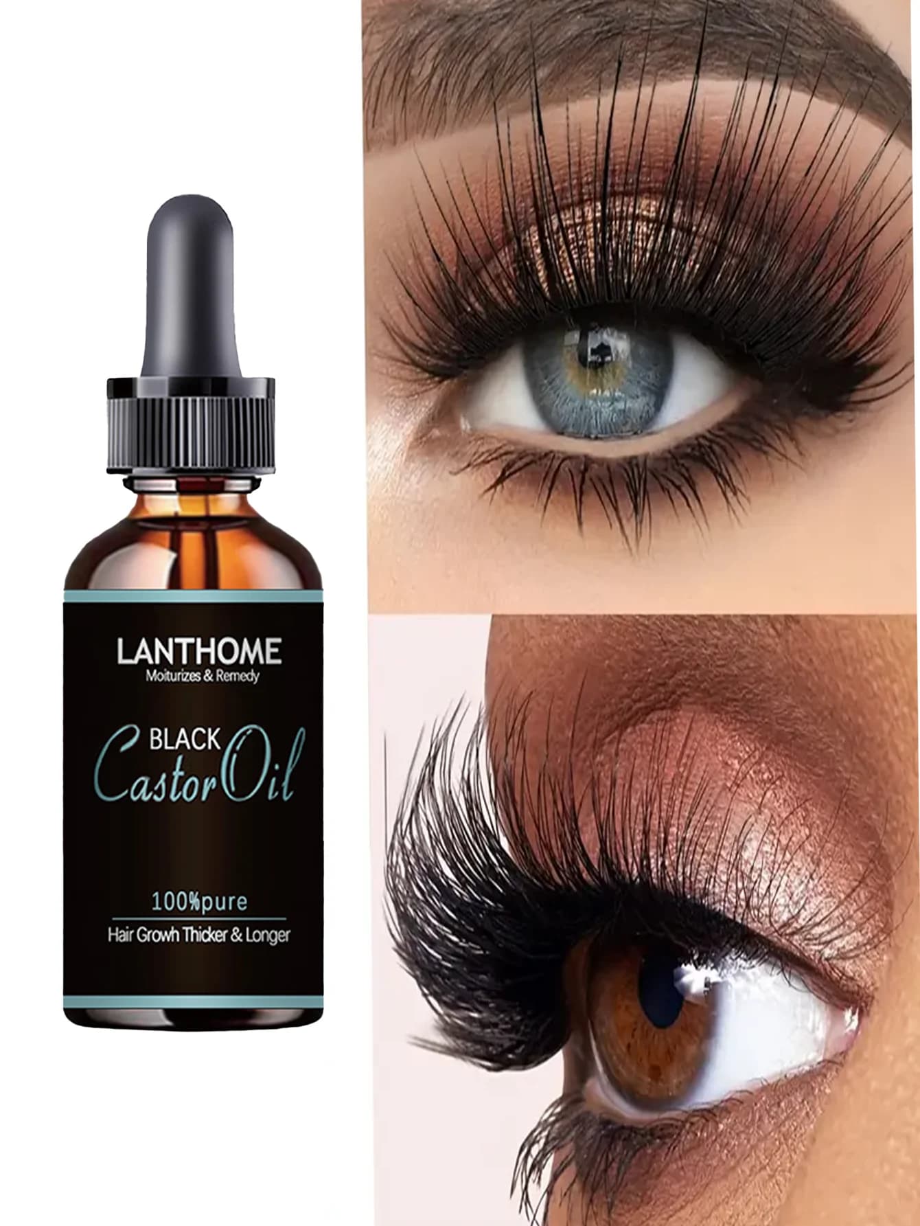 Moisturizing Longer Curling Eyelash Essential Oil Hydrating Nourishing Serum for Thicker Lashes Gentle Formula Non Irritating Ey