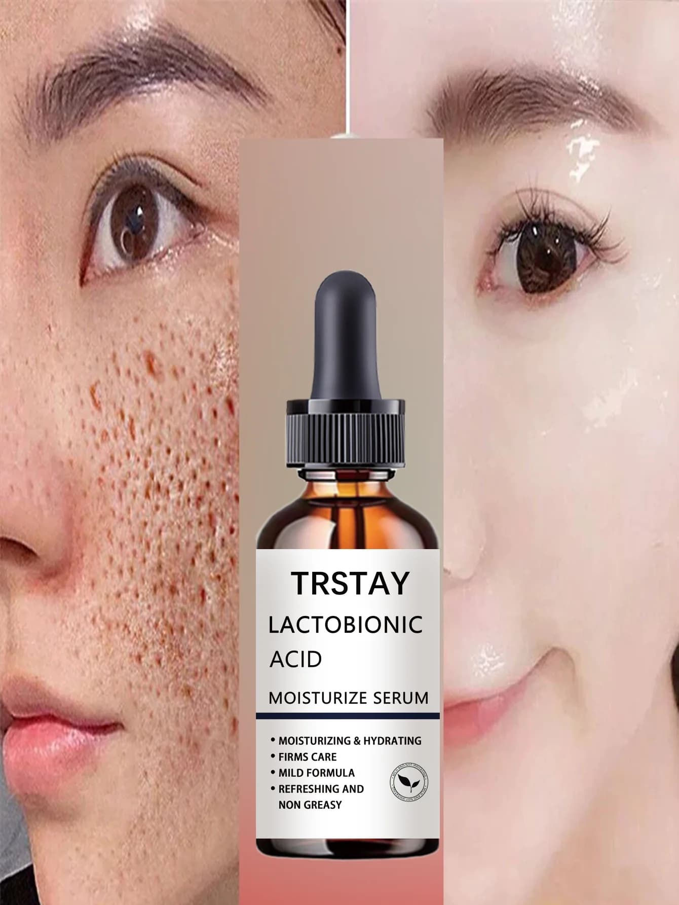 Hydrating serum with natural essential oils for delicate skin to minimize pores regulate oil and achieve smooth silky texture fo