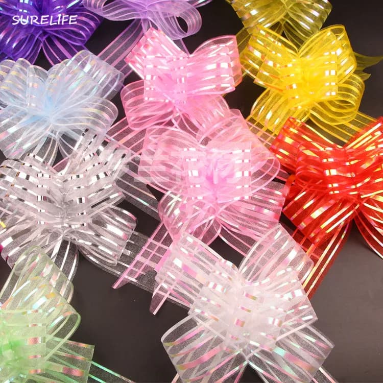 선물 포장 풀 보우 리본 1.8/3/5cm 웨딩 파티 장식