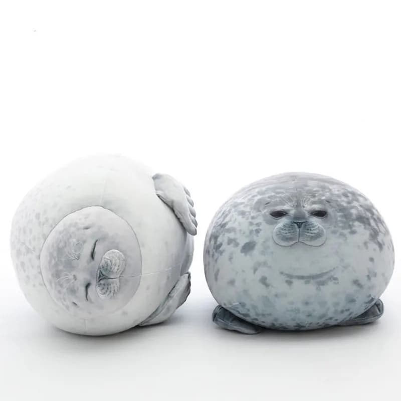 화난 Blob 인감 베개 통통한 3D 참신 바다 사자 인형 봉제 인형 장난감 아기 잠자는 던지기 베개 선물 어린이 소녀