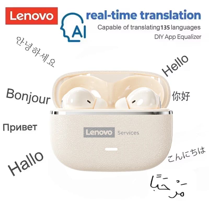 레노버 AI 실시간 번역 무선 이어폰 TWS Hi-Fi ENC 노이즈캔슬링
