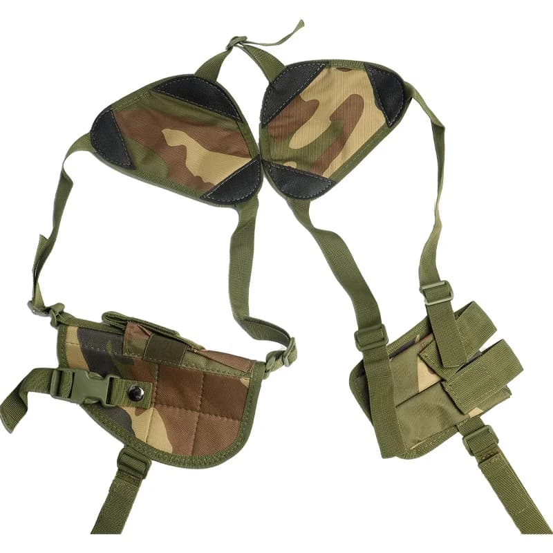 Tactical Nylon Gun Holster Hunting Pistol Holster With Magazine Pouch Shoulder Holster For Most Of Gun