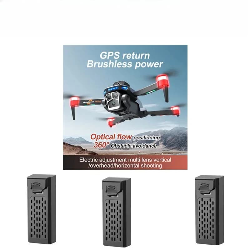 S158 GPS 드론 배터리 3.7V 2000mAh 1/2/3/6개