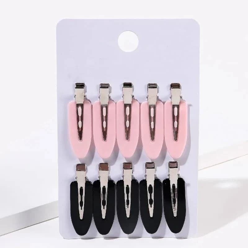 10 개/대 여성 헤어 클립 사이드 뱅스 수정 FringeBarrette 메이크업 도구 여성 숙녀 소녀 HeadwearHairpin 헤어 액세서리