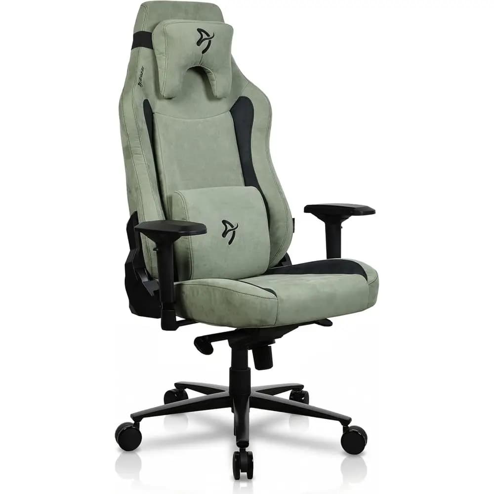 Large Ergonomic Gaming Chair with Adjustable Height, Spacious Seat and Backrest, Support Pillows - Scandinavian Style Office Cha