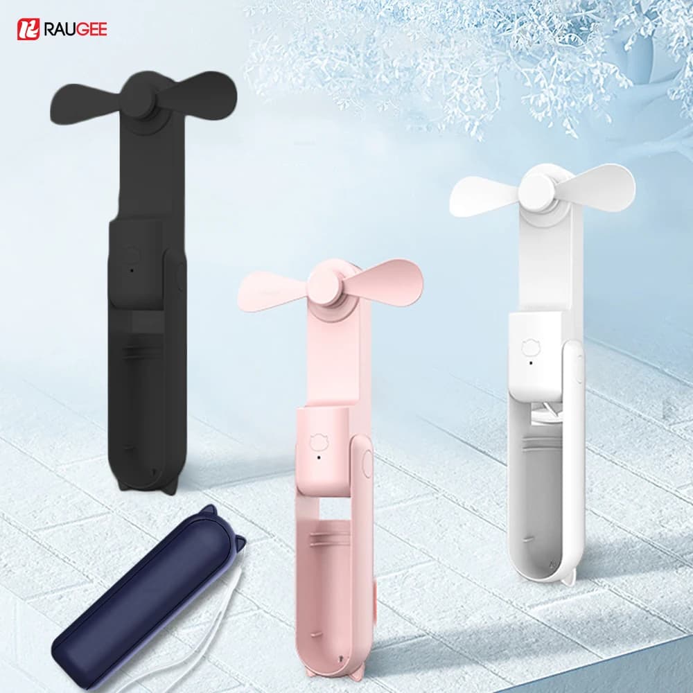 휴대용 미니 선풍기 접이식 2in1 보조배터리 USB 충전식