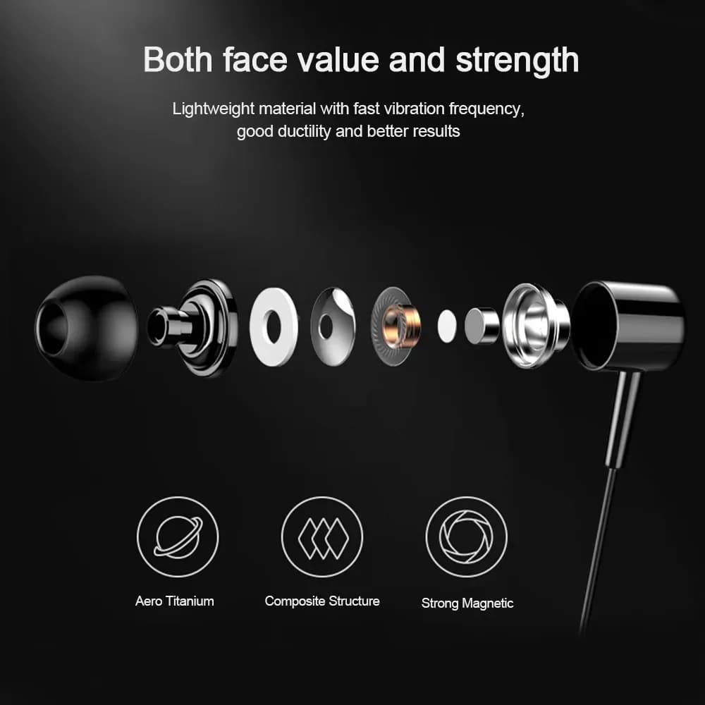 3.5mm 인이어 유선 이어폰 마이크 하이파이 베이스