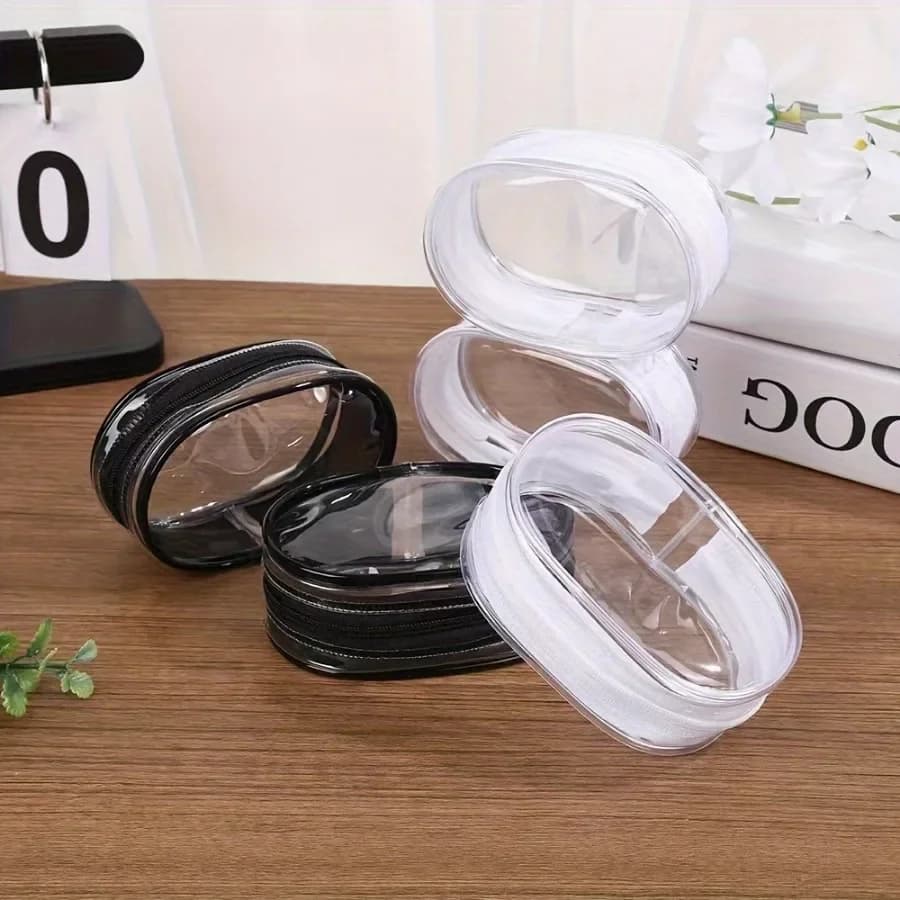 1/2 Piece Black/white Charger Storage Bag, Compact Design, Perfect for Headphones, Chargers, and Travel Accessories