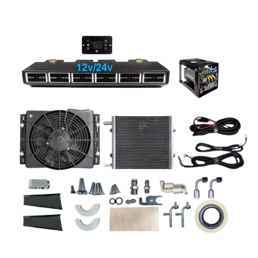 분리형 전기 DC 12V 24V 트럭 차량 밴 에어컨
