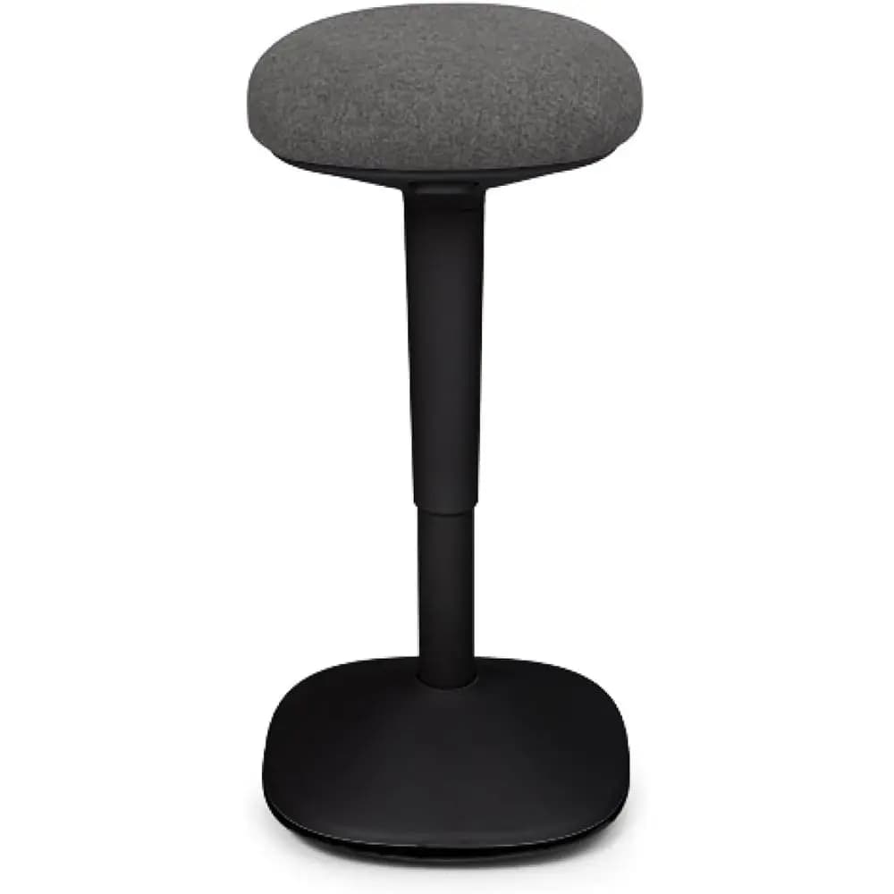360° Motion Adjustable Height Desk Stool, Ergonomic Anti-Slip Chair Alternative, Graphite