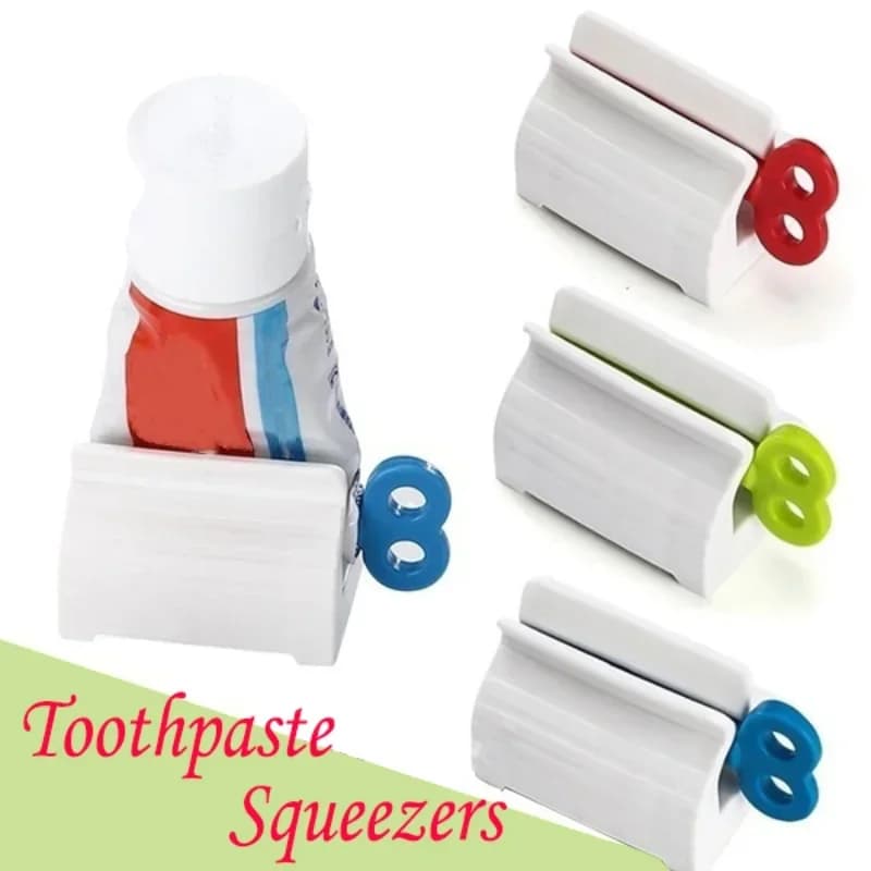 Toothpaste Squeezer Rolling TubeToothpaste Seat Holder Stand Rotate Toothpaste Dispensers for Bathroom Household Merchandises
