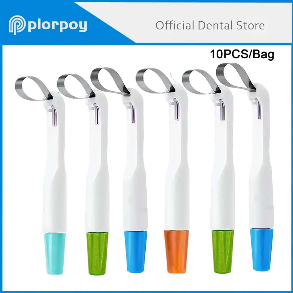 PIORPOY 치과 매트릭스 밴드 조절식 링 시스템 스테인리스 4.5/6MM 10개