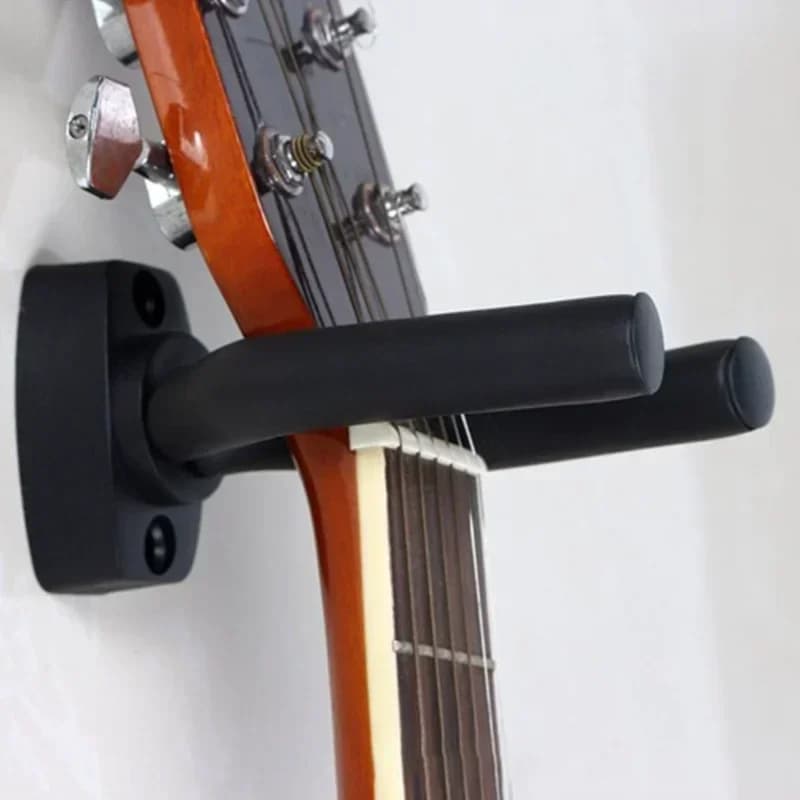1pc Wall Mount Guitar Hanger Hook Non-slip Holder for Electric Acoustic Guitars Bass Ukulele String Instrument