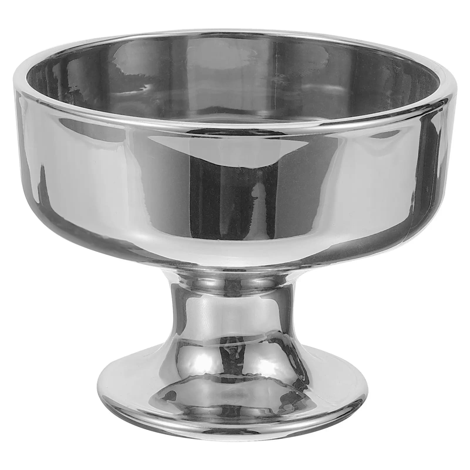 Stainless Steel Ice Cream Cup Tall Base Multi-Use Dessert Bowl Yogurt Pudding Container Decorative Snack Holder for Restaurant