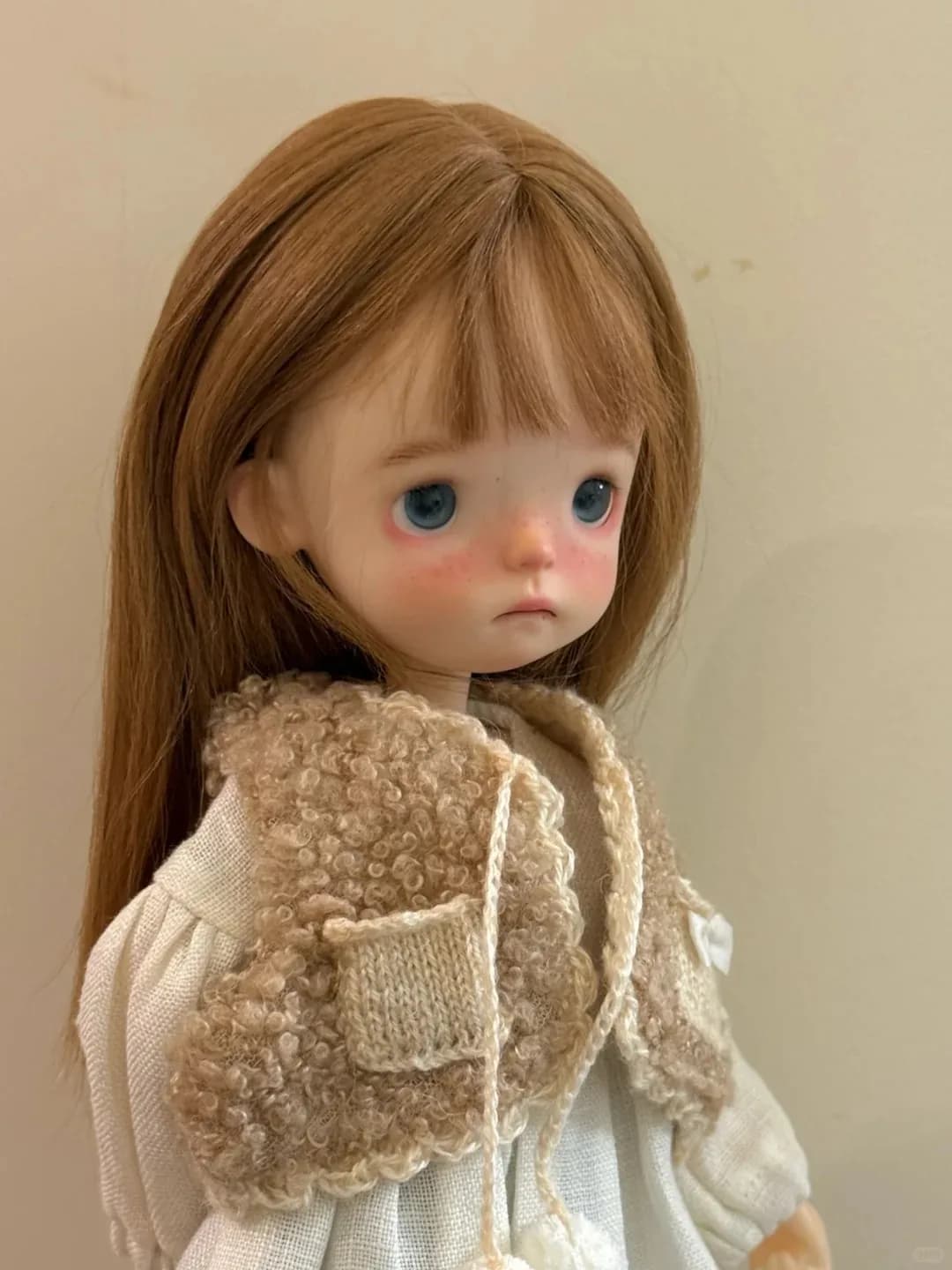 고품질 BJD 인형 1/6 니모 란도우도우 소녀 레진 태닝 피부 DIY 메이크업 토이