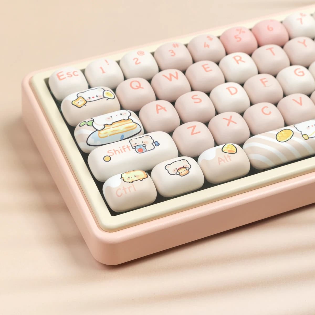 MOG PBT 염료승화 키캡 빵곰 풀세트 7u Alice 기계식 키보드