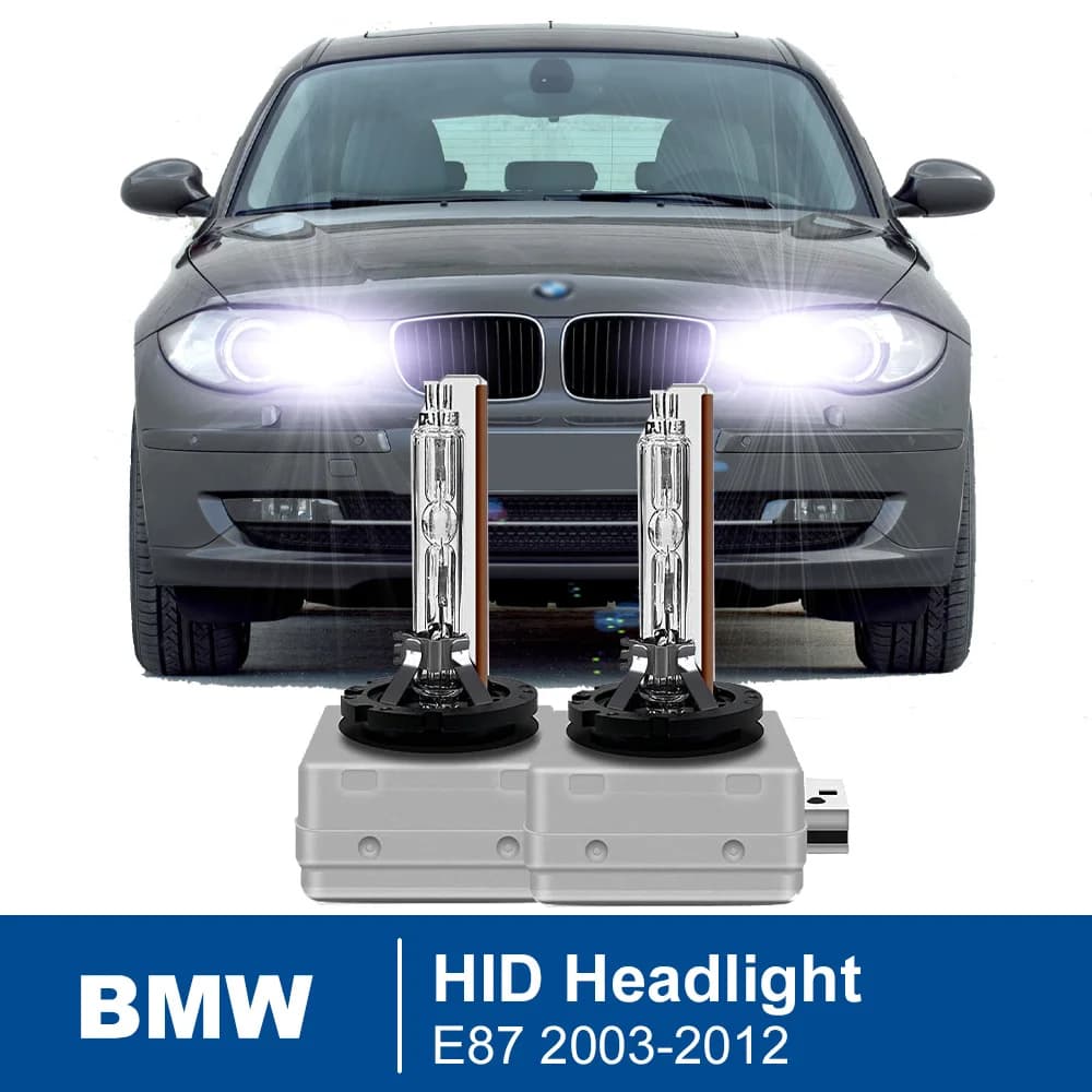 BMW 1시리즈 E87 2003-2012 6000K 35W HID 제논 헤드라이트 전구 (상하향)