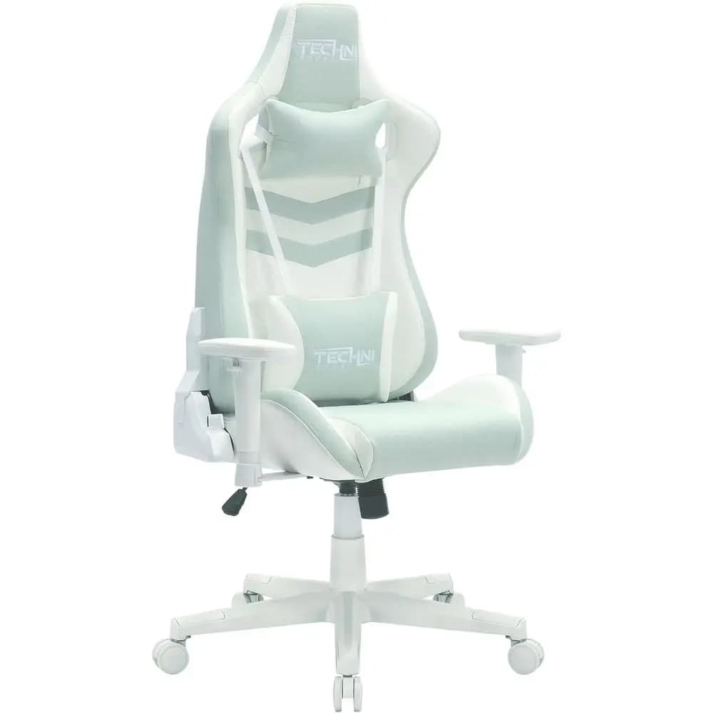 Pastel Green Multi-Layered Fabric Gaming Chair