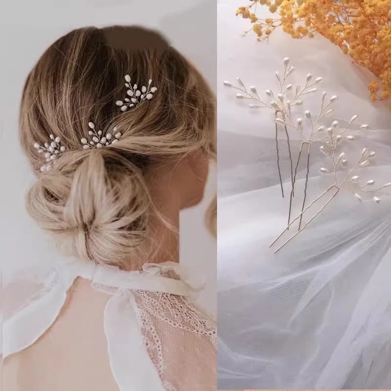 Pan Head Fever Hot Selling Ornaments Marriage Pin Hair Hair Hairpin Hairpin Hair Accessories U-shaped Clip Haircard