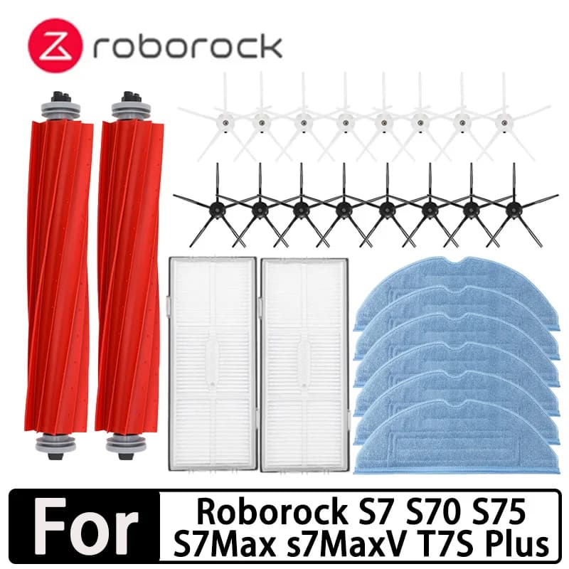 Roborock S7 S70 S75 S7Max S7 maxv ultra T7S Plus S7 pro ultra 액세서리 메인 브러시 Hepa 필터 걸레 로봇 진공 청소기 부품