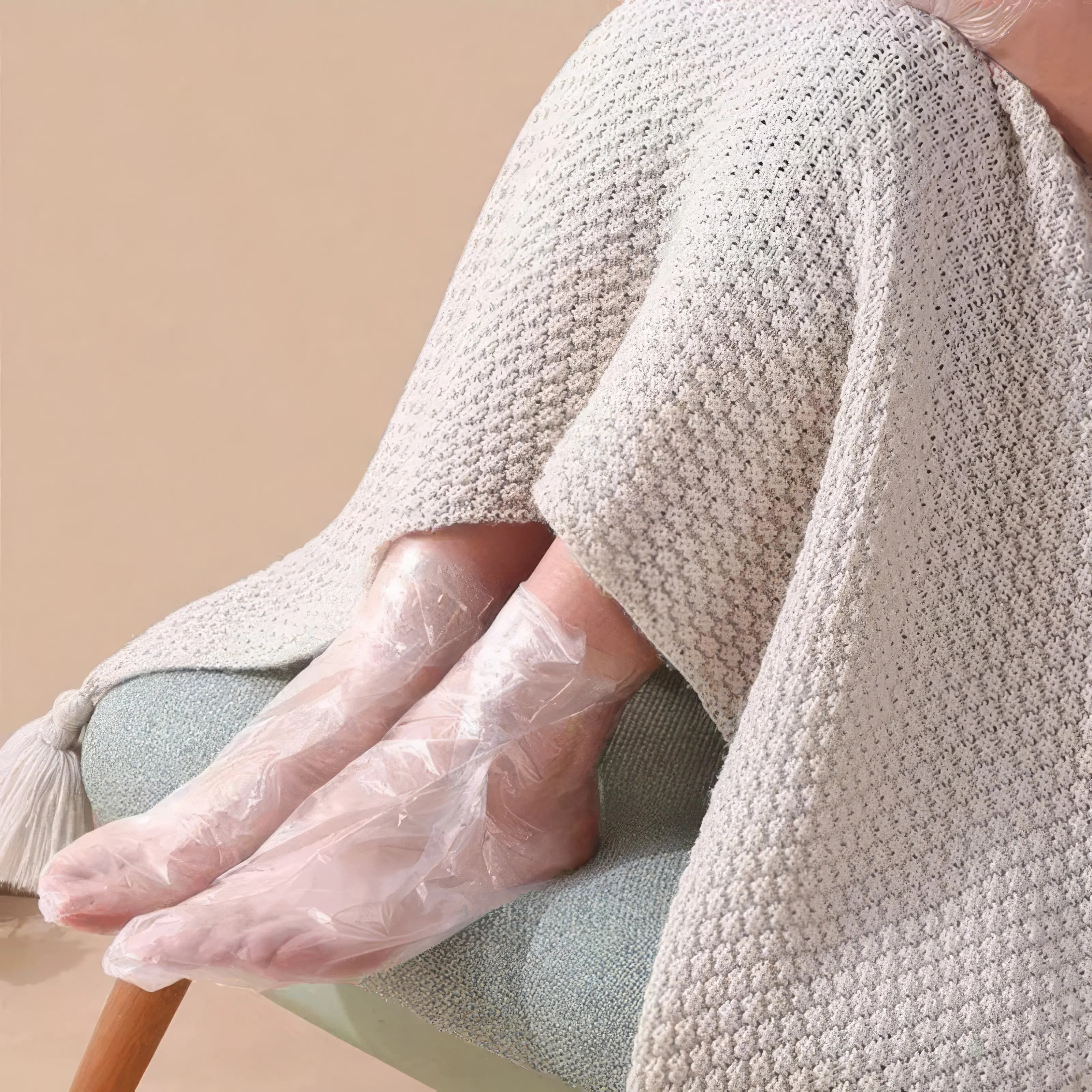 Disposable Transparent Foot Covers for Nail and Foot Repair, Suitable for Foot Repair, Nail Art, Disposable Shoes