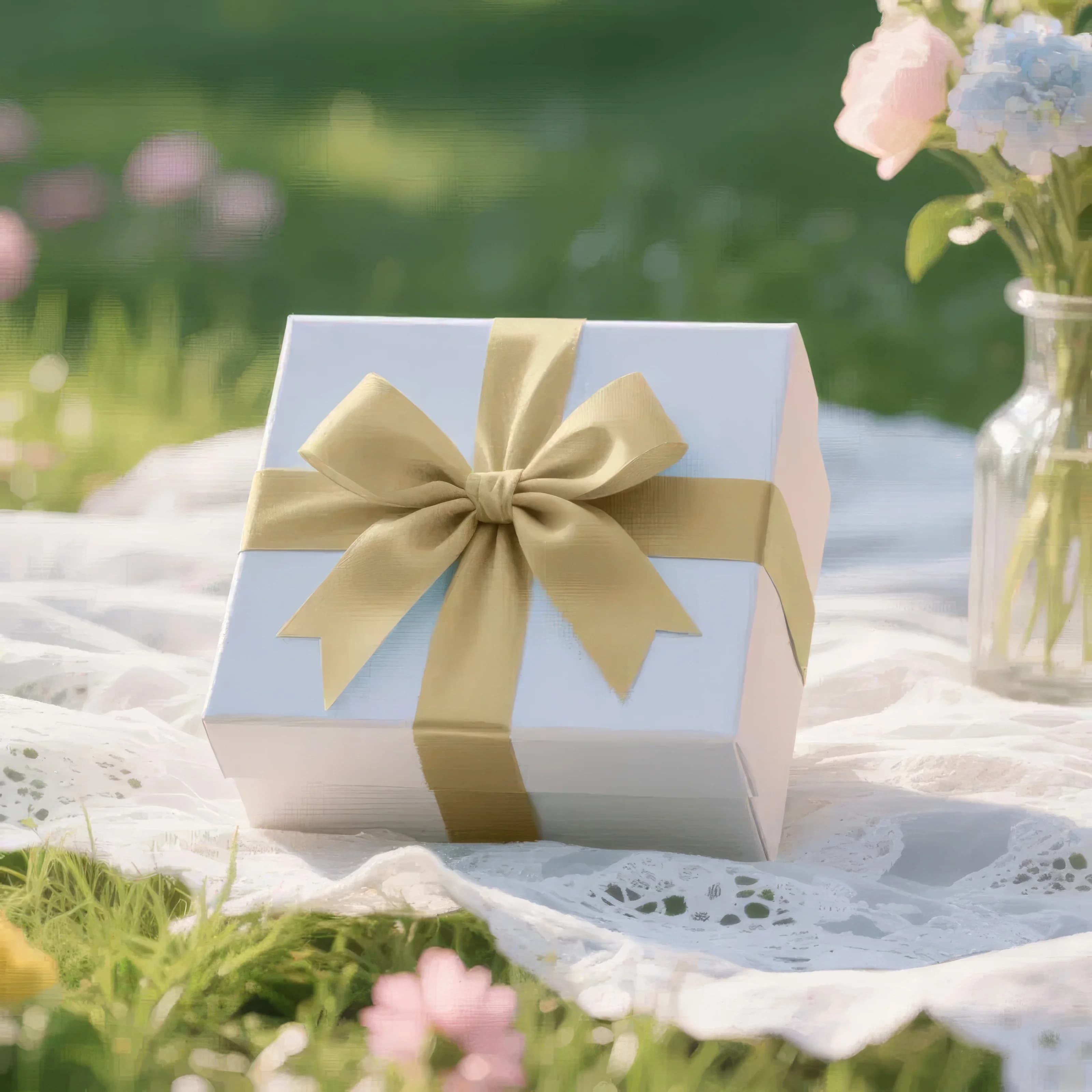 1 Gold Ribbon, Elegant Gift Packaging, Party Decoration Ribbon, Suitable for Birthday Party Decoration, Chair Straps