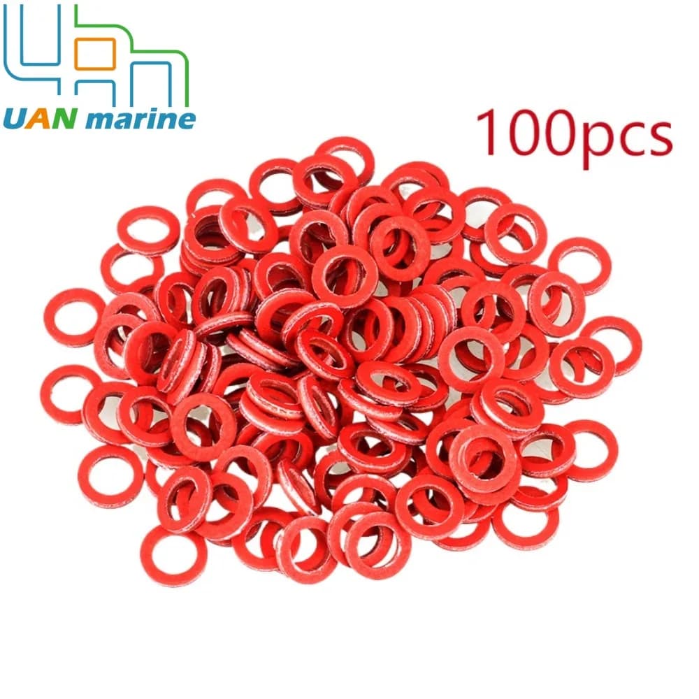 Red Seal Gasket Lower Casing For Yamaha Hidea Outboard Motor Engine Parts 100 Pieces 332-60006-0 332-60006 Boat Motor
