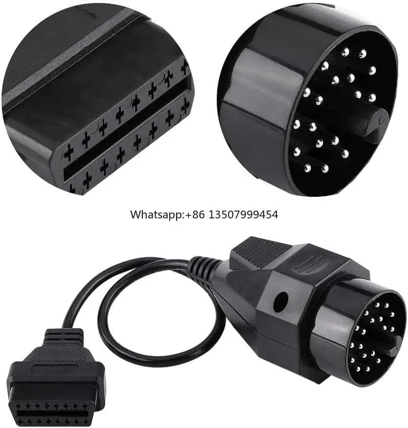 20 Pin to 16 Pin OBD2 Adapter 20 Pin Connector Cable for BMW E36 E38 E39 E46 E53 X 5 Z3