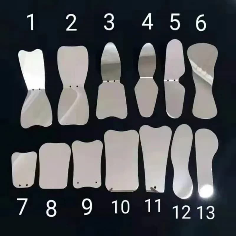 양면 스테인리스 치과 거울 오토클레이브 구강 교정 반사경