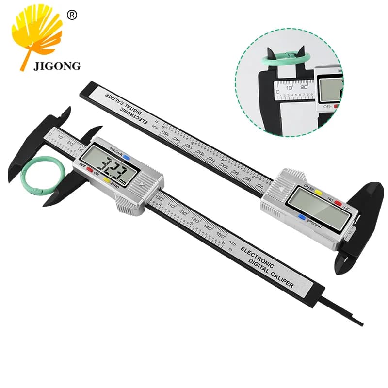 JIGONG 디지털 버니어 캘리퍼스 6인치 150mm 전자식 마이크로미터