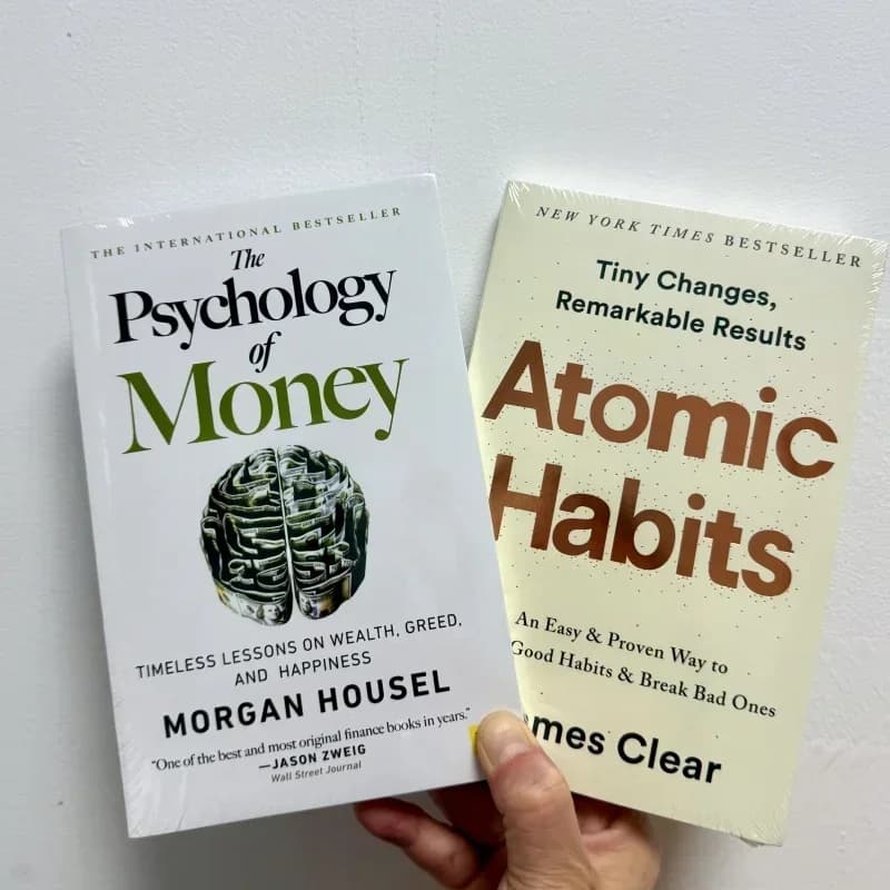 The Psychology of Money Atomic Habits Timeless Lessons on Wealth,Greed, and Happiness A Simple Way to Build Good Habits