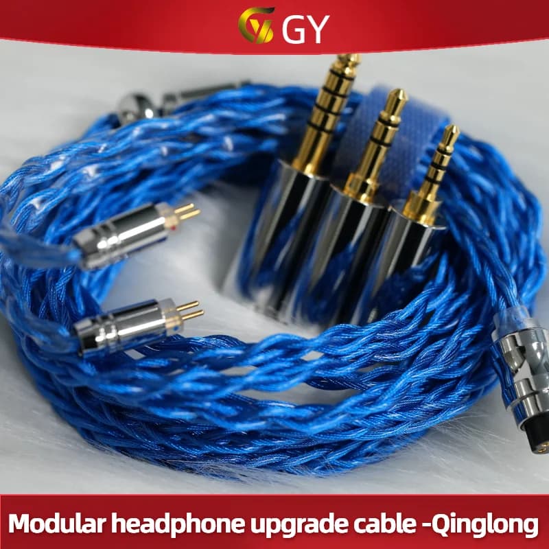 GY HiFi-318 모듈러 이어폰 케이블 3in1 MMCX/IE900