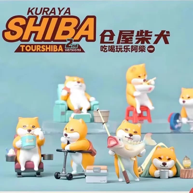 GURAYA 시바견 블라인드 박스 피규어 인형 (생일 선물)