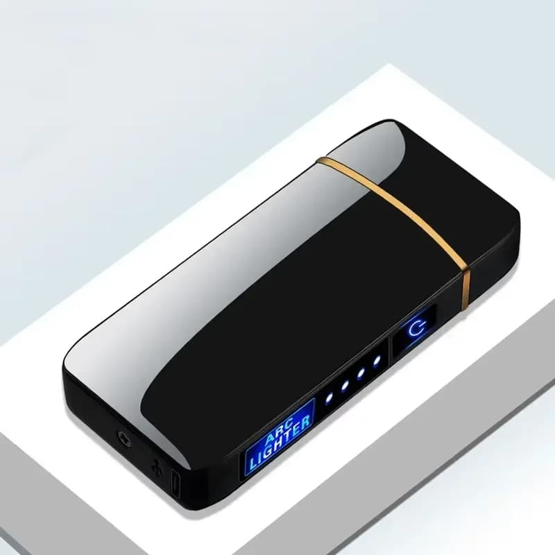 전기 방풍 금속 라이터 더블아크 플라즈마 USB 충전