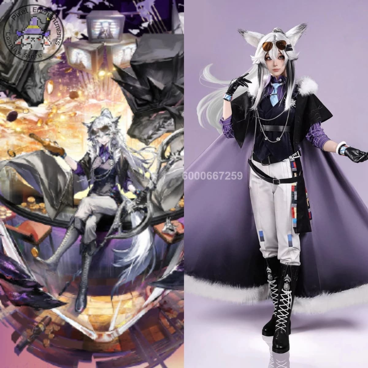 명일방주 라플란드 데카덴차 코스프레 의상 여성용