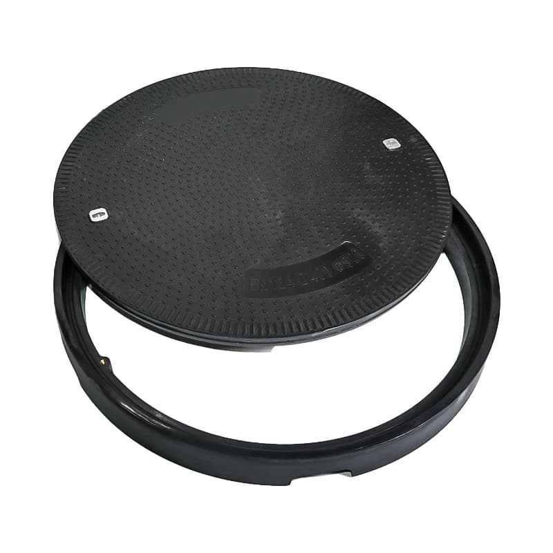 Durable EN 124 C/O 900mm Heavy Duty D400 Waterproof Anti-slip SMC Fiber Manhole Cover with Lightweight Design