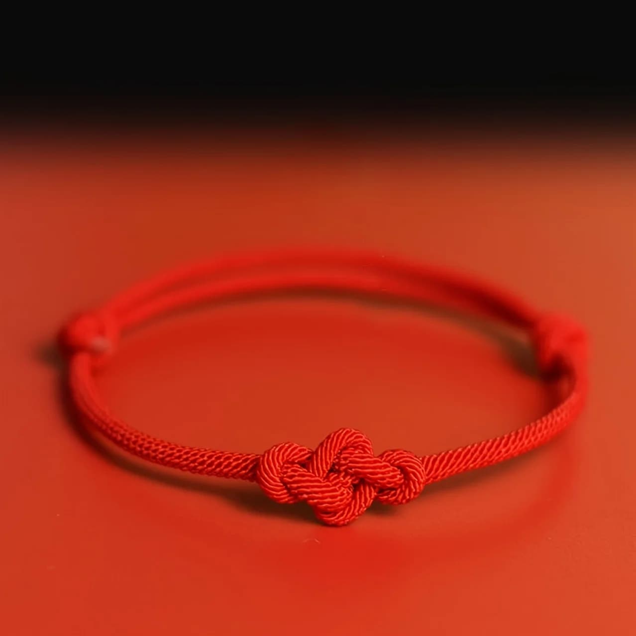 1Pc Lucky Red String Bracelet Handmade Woven Red Rope Cord Auspicious Fortune Knot ForDaily Casual Sports Ideal
