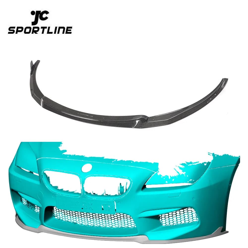 JCSportline 카본 F06 F12 F13 프론트 립 스플리터 BMW 6시리즈 M6
