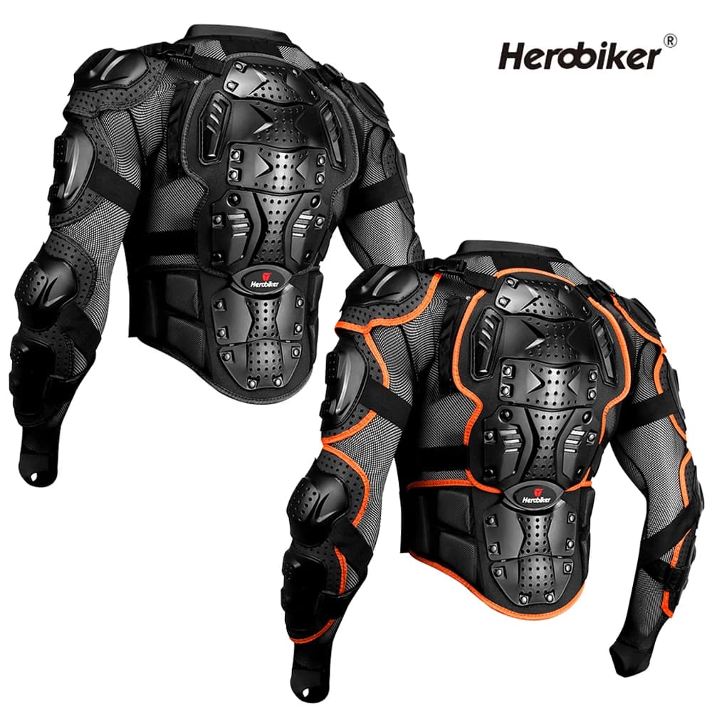 HEROBIKER 모토크로스 자켓 오토바이 바디 아머 남성 라이딩 보호대 S-5XL