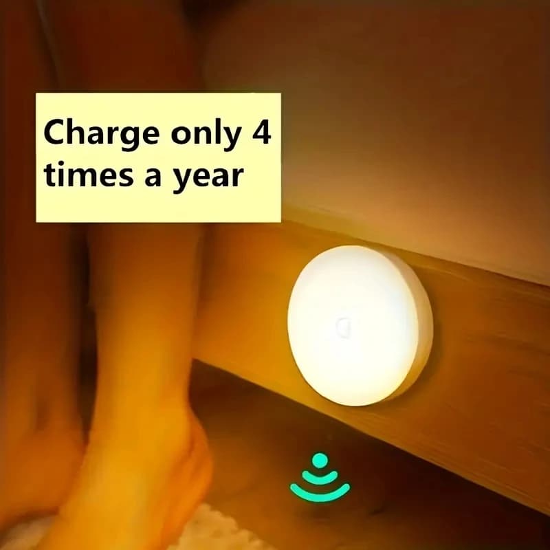 모션 센서 야간등 무선 LED 감지 램프 침실 계단 옷장 장식