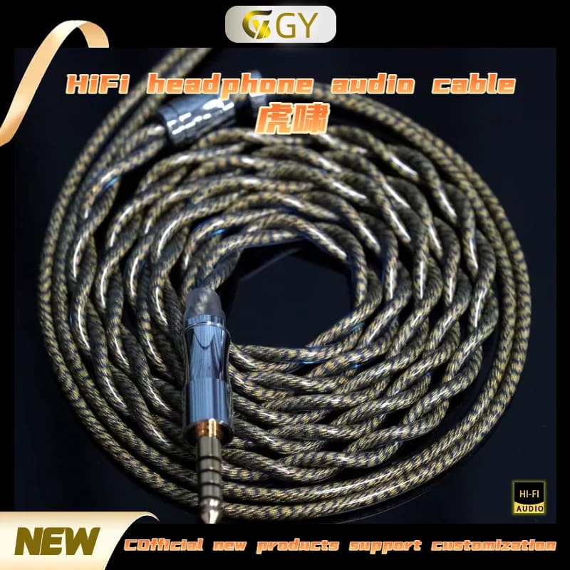 GY HiFi-370 그래핀 OCC 이어폰 케이블 3.5/4.4mm 2PIN MMCX