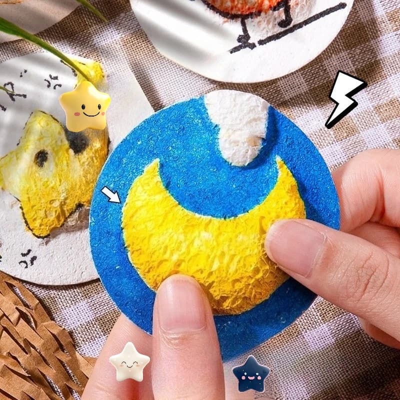 Three-dimensional Foamed Texture Drawing Paper Creative Handmade Materials Diy Desktop Decoration Marker Pen Color Foamed Paper