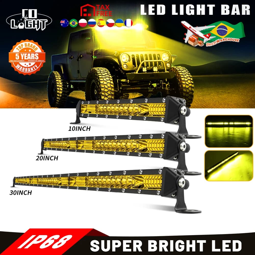 CO LIGHT 50인치 LED 라이트바 오프로드 스팟/플러드 작업등 3500K