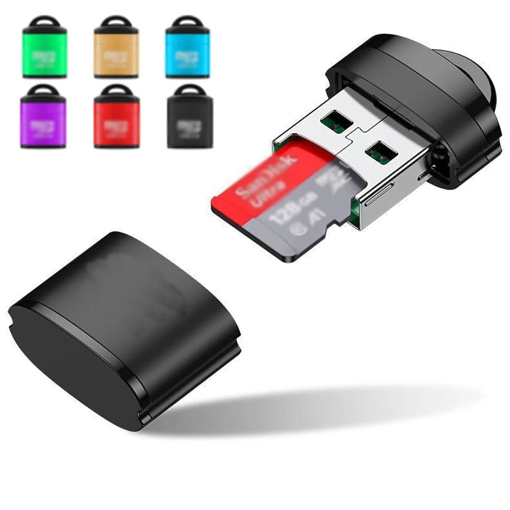 USB 2.0 미니 마이크로 SD/TF 카드 리더기