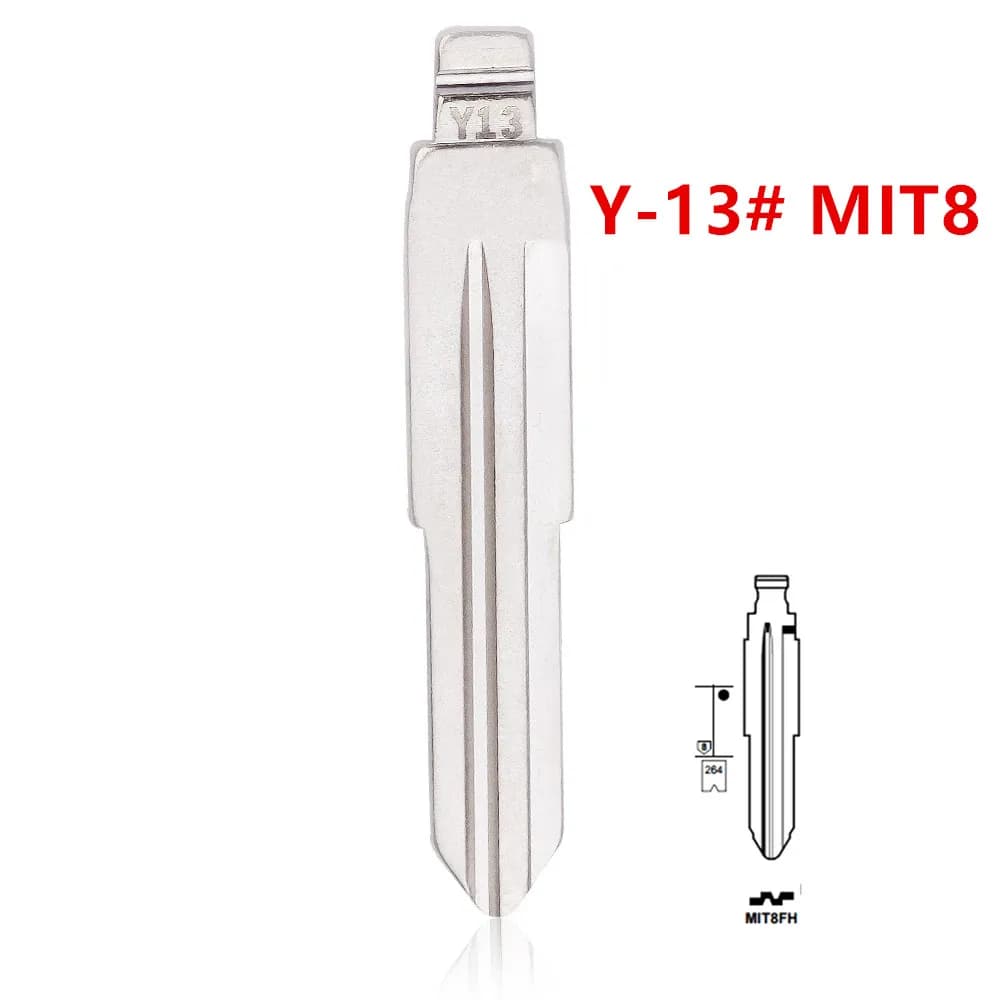 미쓰비시 KEYDIY Y13 MIT8 플립키 블레이드 10개
