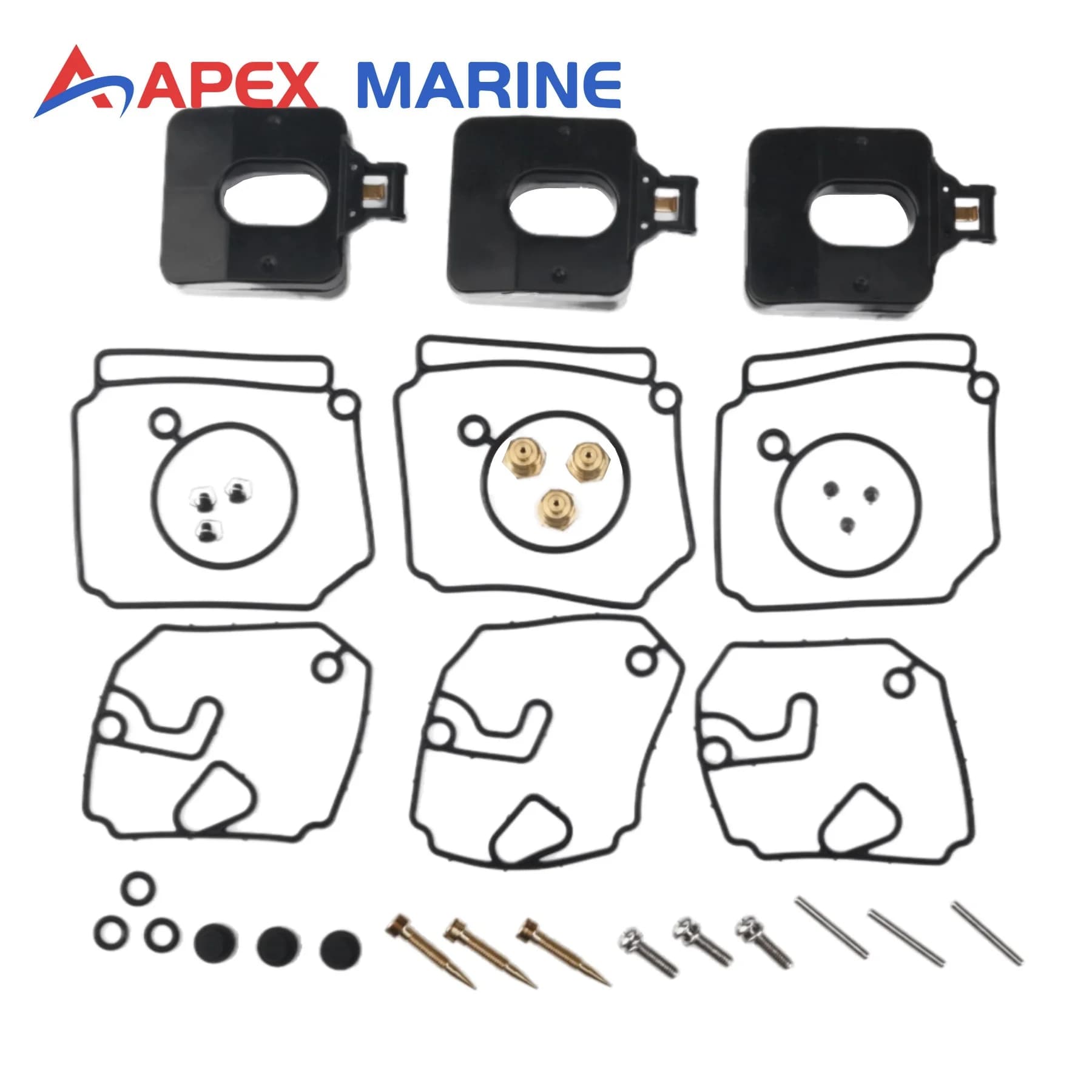 Sets 6H4-W0093-03 Carburetor Rebuild Kit for Yamaha Outboard Engine 2 Stroke 40 50 HP Repair Parts Replacement 6H4-W0093-02
