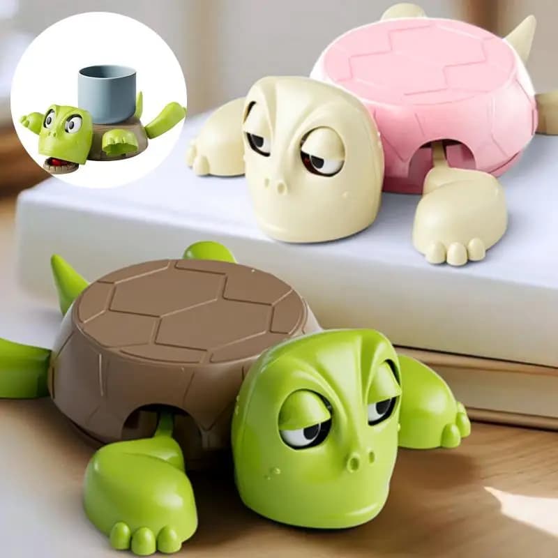 3D 프린팅된 불안한 거북이 컵받침, 가정 및 사무실 장식용 커피/차 컵 매트, 재미있는 표정의 단열 패드 머그 홀더